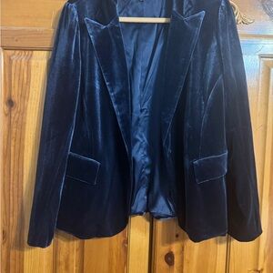 DR2 Navy Velvet Blazer Jacket